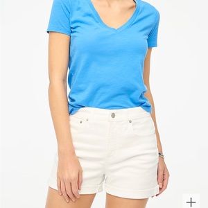 J. Crew Factory Classic White Denim Short Size 25
